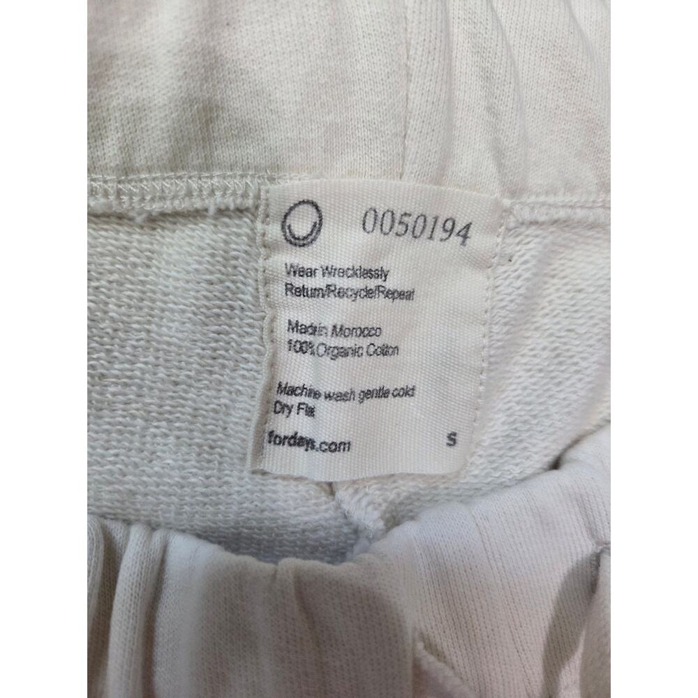 For Days Organic Cotton Lounge Soft Shorts Cream Cream White S - Picture 3 of 7